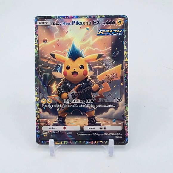 PIKACHU ROCK STAR Card PIKACHU Card PIKACHU Pokemon READ Card DESCRIPTION BELOW - Picture 1 of 2